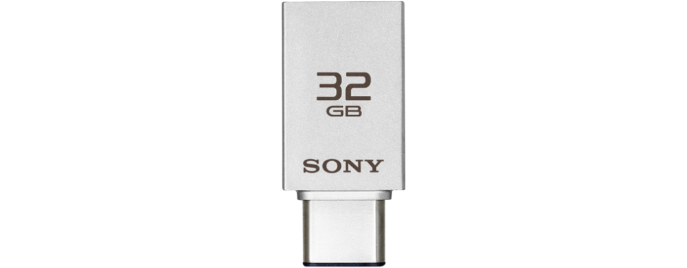 Pendrive 16GB - Sony USM16CA1, USB 3.0, Micro-USB, Plateado