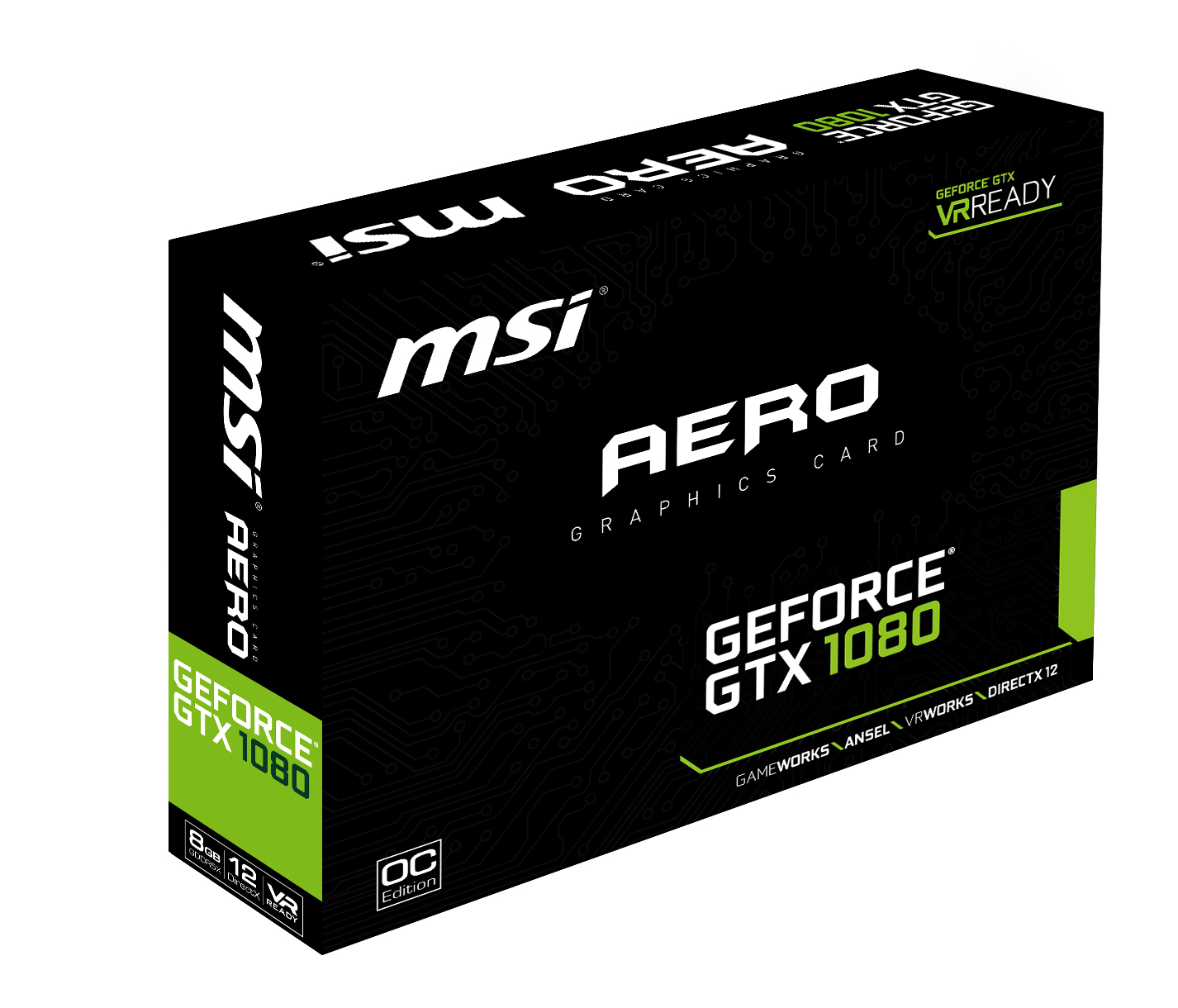 Tarjeta Gráfica - MSI GeForce GTX 1080 AERO 8G OC