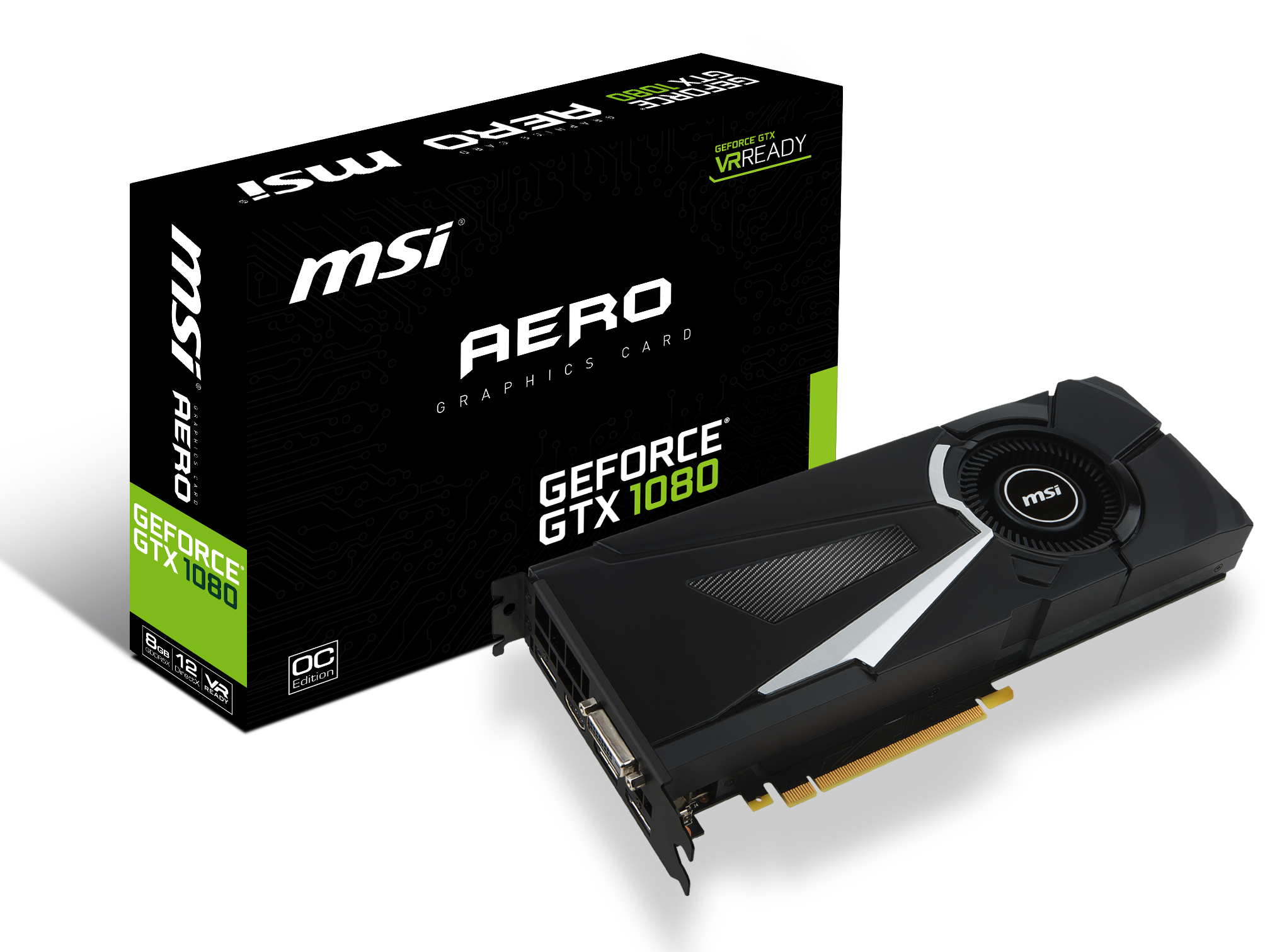 Tarjeta Gráfica - MSI GeForce GTX 1080 AERO 8G OC