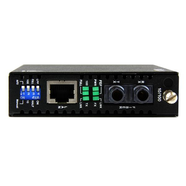 Conversor de Medios - StarTech.com ET90110ST2 Conversor Ethernet 10/100 Mbps a Fibra ST 2km