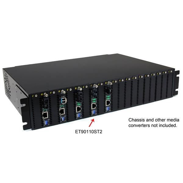 Conversor de Medios - StarTech.com ET90110ST2 Conversor Ethernet 10/100 Mbps a Fibra ST 2km