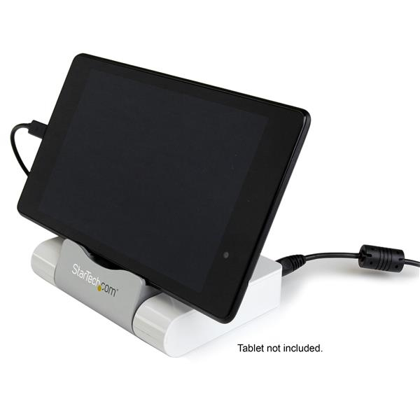 Hub USB - StarTech.com ST4300U3C1 Concentrador USB 3.0 3 Puertos Hub con Carga Rapida y Base