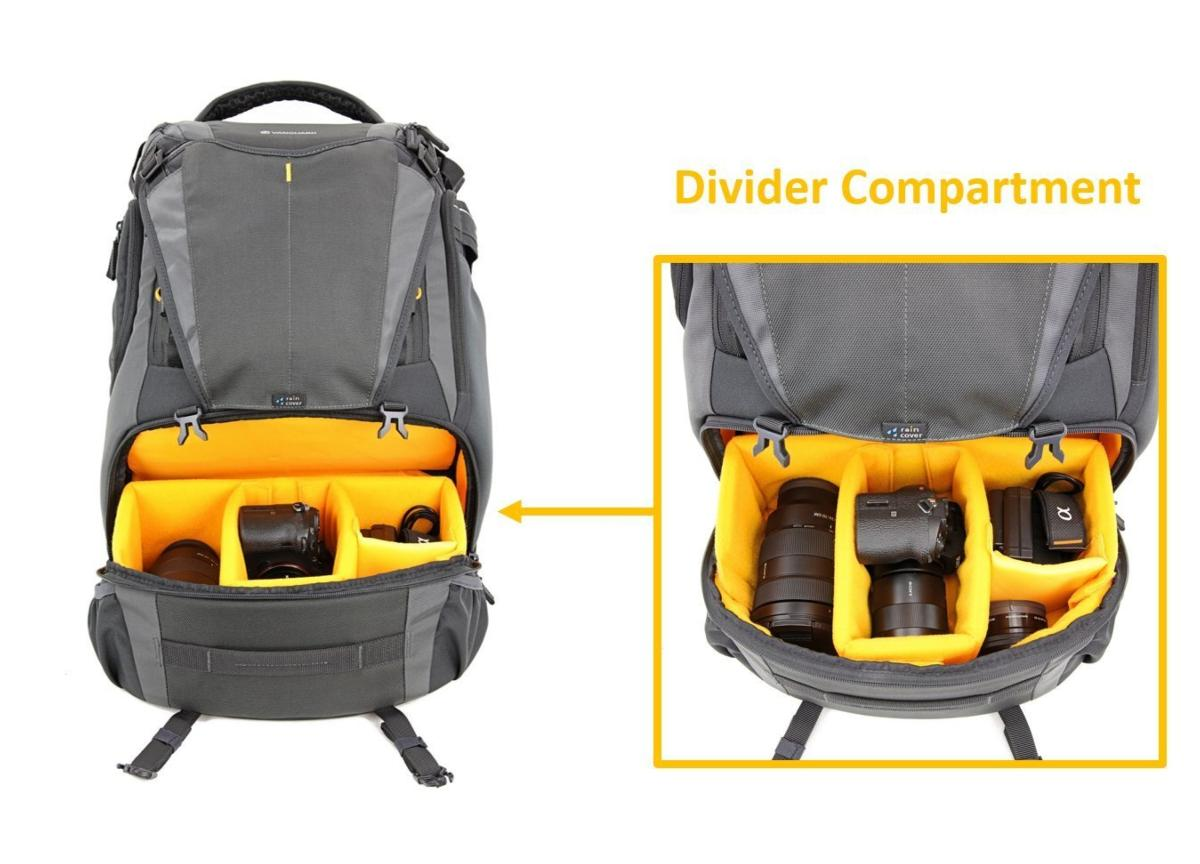 Mochila - Vanguard ALTA SKY 51 D, equipos profesionales de fotografía, Interior versátil