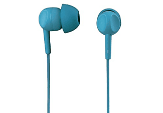 Auriculares - Thomson EAR3005TQ, De botón, Con cable, Control volumen, Turquesa