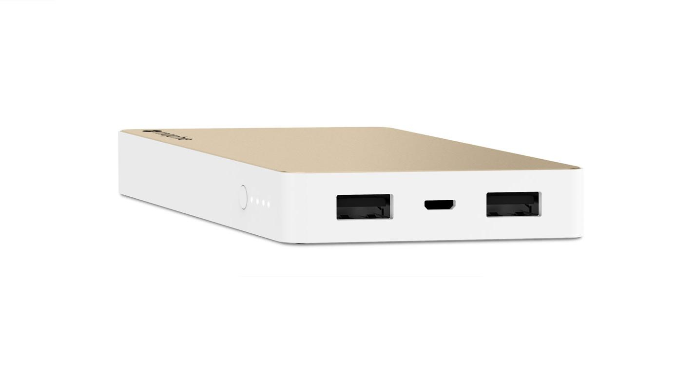 Powerbank - Mophie Powerstation, 6000 mAh, Micro-USB, Oro