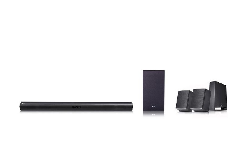Barra de sonido - LG SJ4R, Potencia 420 W 4.1, Hi-res Audio 96KHz/24Bit, Subwoofer inalámbrico