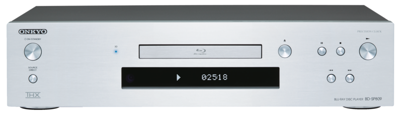 Reproductor Blu-ray - Onkyo BD-SP809 plata, 5.1 ch, 3D, 2 salidas HDMI, Dolby® TrueHD,