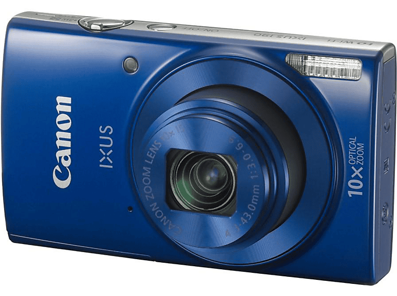 Compacta Canon Ixus 190 azul 20 mpx 10x hd wifi nfc de pantalla 2.7 20x zoomplus modo smart auto date button easy creative filter camera connect digital 5152 3864 12.3 20mpx 1600