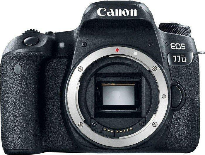 Cámara Reflex - Canon EOS 77D, Sensor CMOS, 24.2MP, Full HD, 3", WiFi, Bluetooth, NFC, Negro