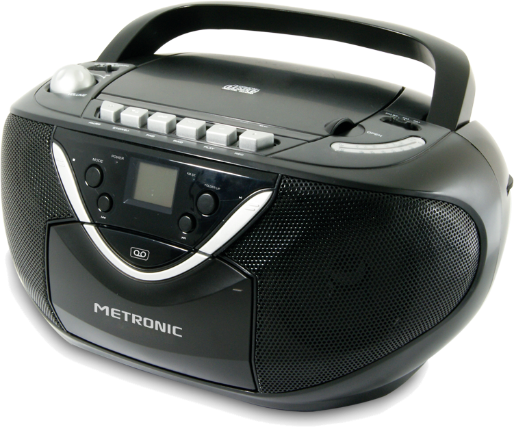 Radio CD - Metronic 477131, MP3, Radio FM/AM, Negro