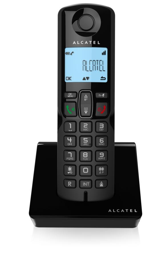 Teléfono - Alcatel S250 DECT, Identificador de llamadas, Negro