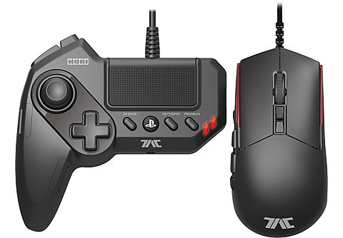 TAC Grip  Hori HPS4-054E, para PS3 y PS4, mando y ratón, USB, negro