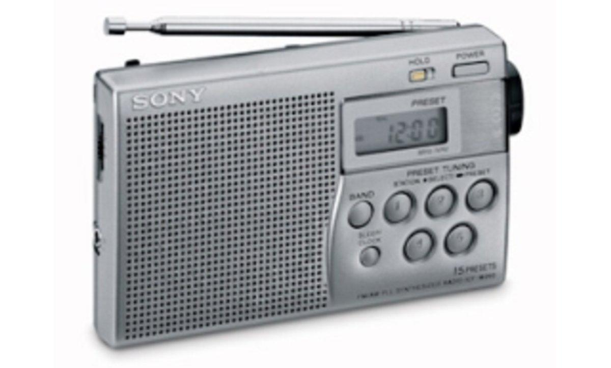 Radio portátil - Sony ICF-M260 Sintonizador digital AM / FM