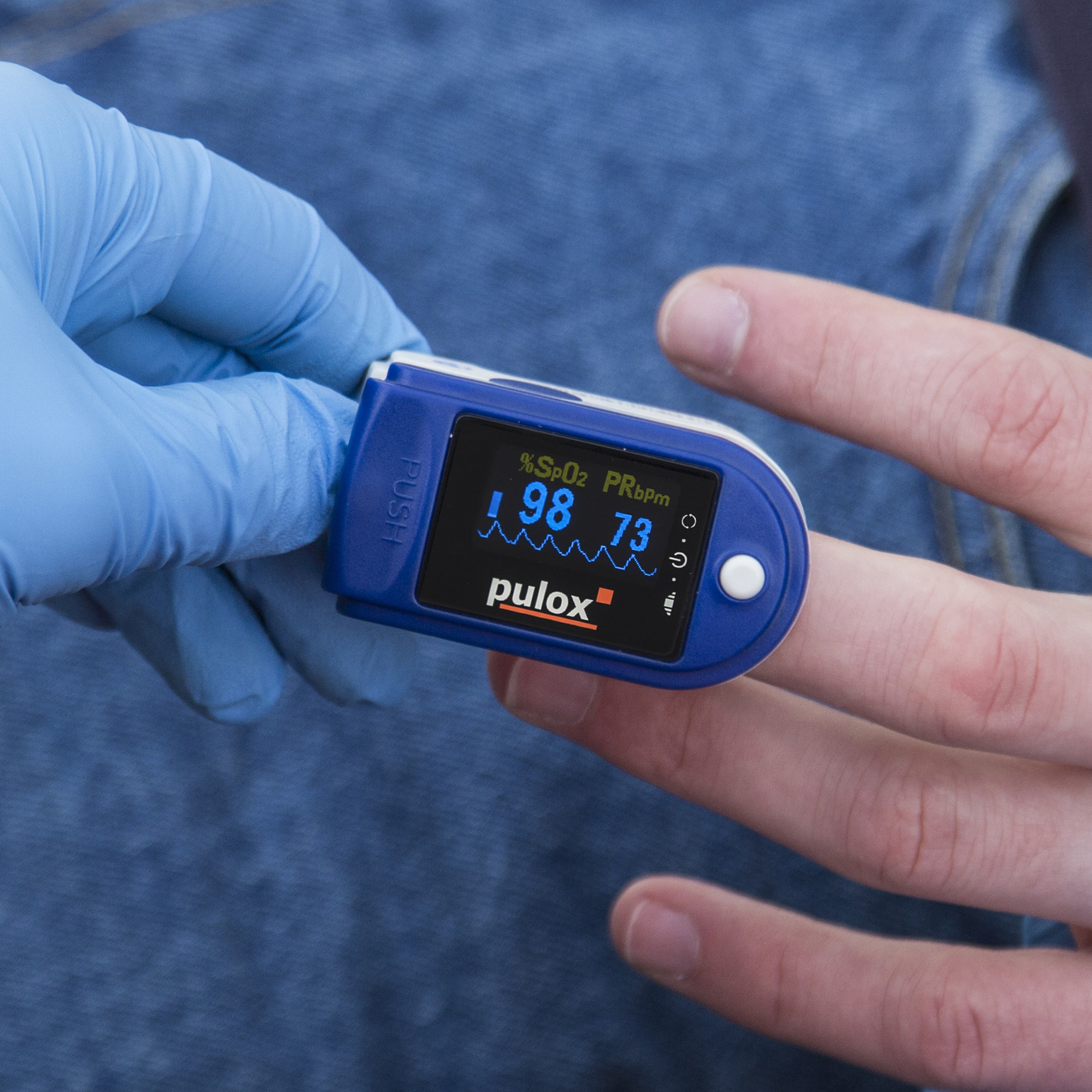 PULOX PO-200 blau Pulsoximeter