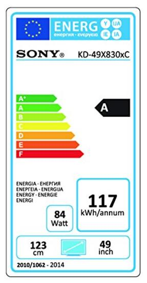 TV LED 49" - Sony 49X8307CS Ultra HD 4K, Android TV, Wif, Plata