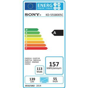 TV LED 55" - Sony KD55S8005C Curvo, Ultra HD, Android Smart TV