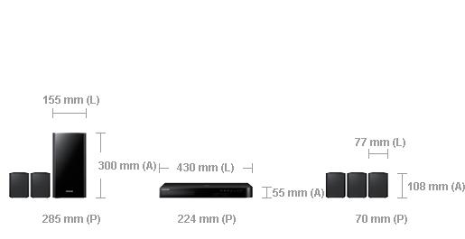 Samsung Home Cinema - Samsung Ht-J4500/Zf,5.1, 500 W, Bluetooth, Full Hd, 3D