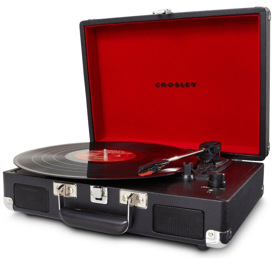 Crosley Tocadiscos De Vinilo Portátil -Crosley Cruiser Cr8005A, Negro