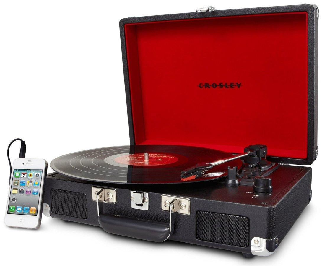 Crosley Tocadiscos De Vinilo Portátil -Crosley Cruiser Cr8005A, Negro