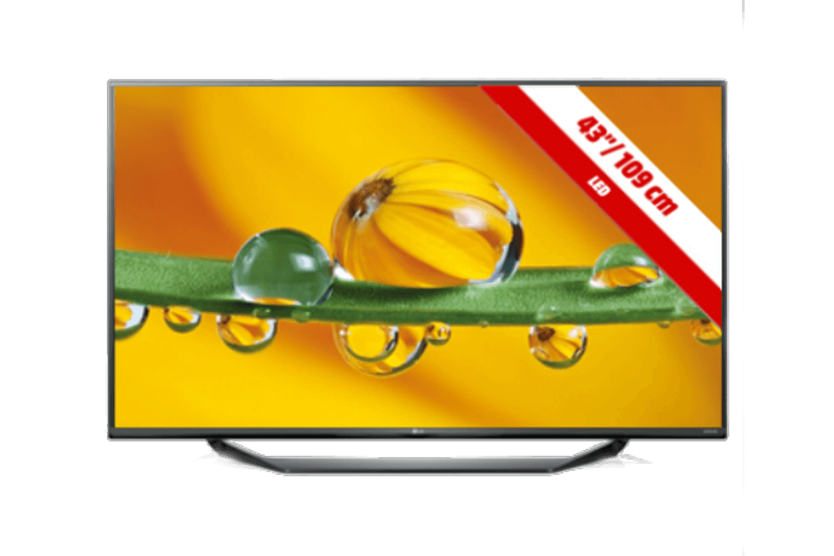 TV LED 43" - LG 43UF7707, 4K, WebOS 2.0, Negro
