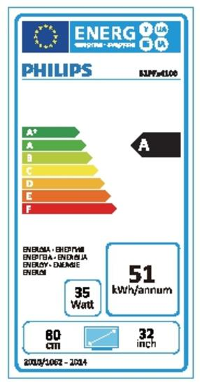 TV LED 32" - Philips 32PFH4100/88 Full HD, 100Hz, USB
