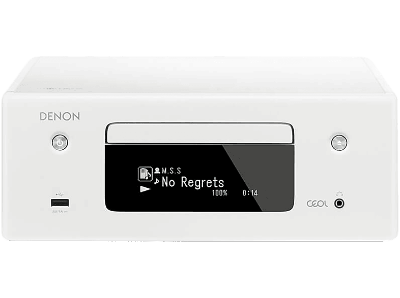 DENON RCDN-10 sztereó erősítő, fehér (DLNA, AirPlay, BT, Wifi)