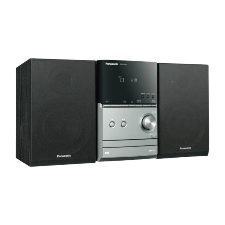 Microcadena - Panasonic PM-200EG-S, Negra/ Plata