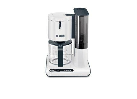 Cafetera de goteo - Bosch Haushalt TKA8011 , Hasta 10 Tazas, Depósito de 1.25l, Blanco