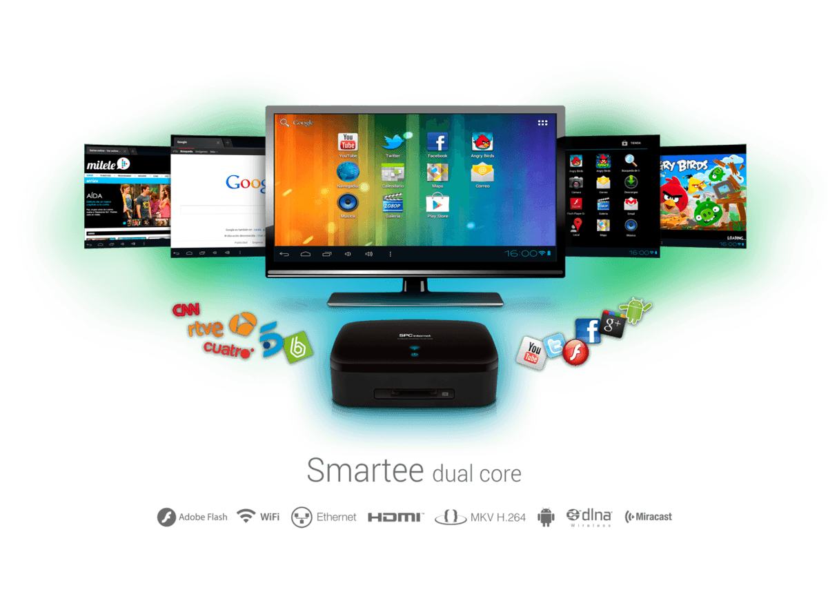 Smart TV - SPC Internet 9200 N, Android 4.2