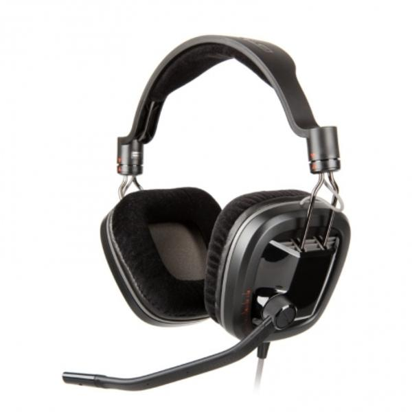 Auriculares gaming - Platronics GameCom 380, 3.5mm, con micrófono y de color negro