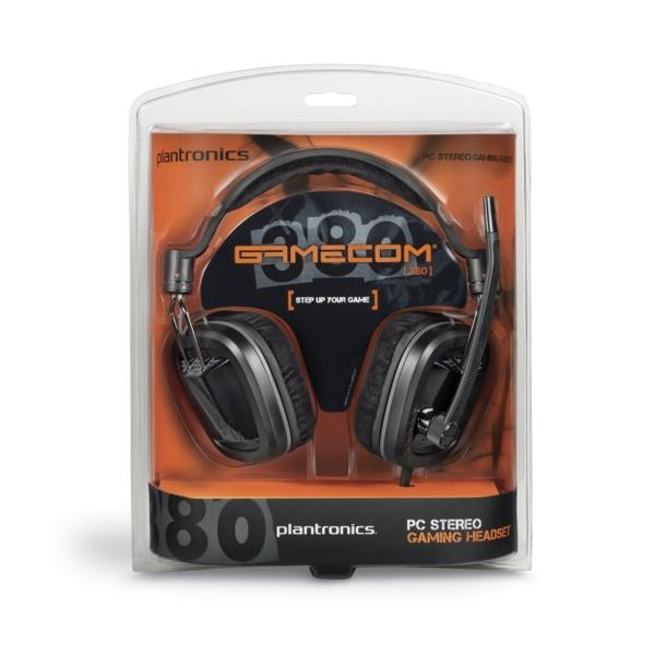 Auriculares gaming - Platronics GameCom 380, 3.5mm, con micrófono y de color negro