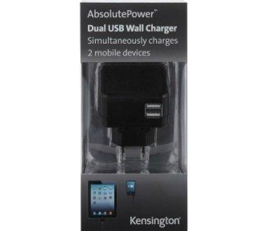 Cargador de viaje - Kensington AbsolutePower Dual, con conexión USB