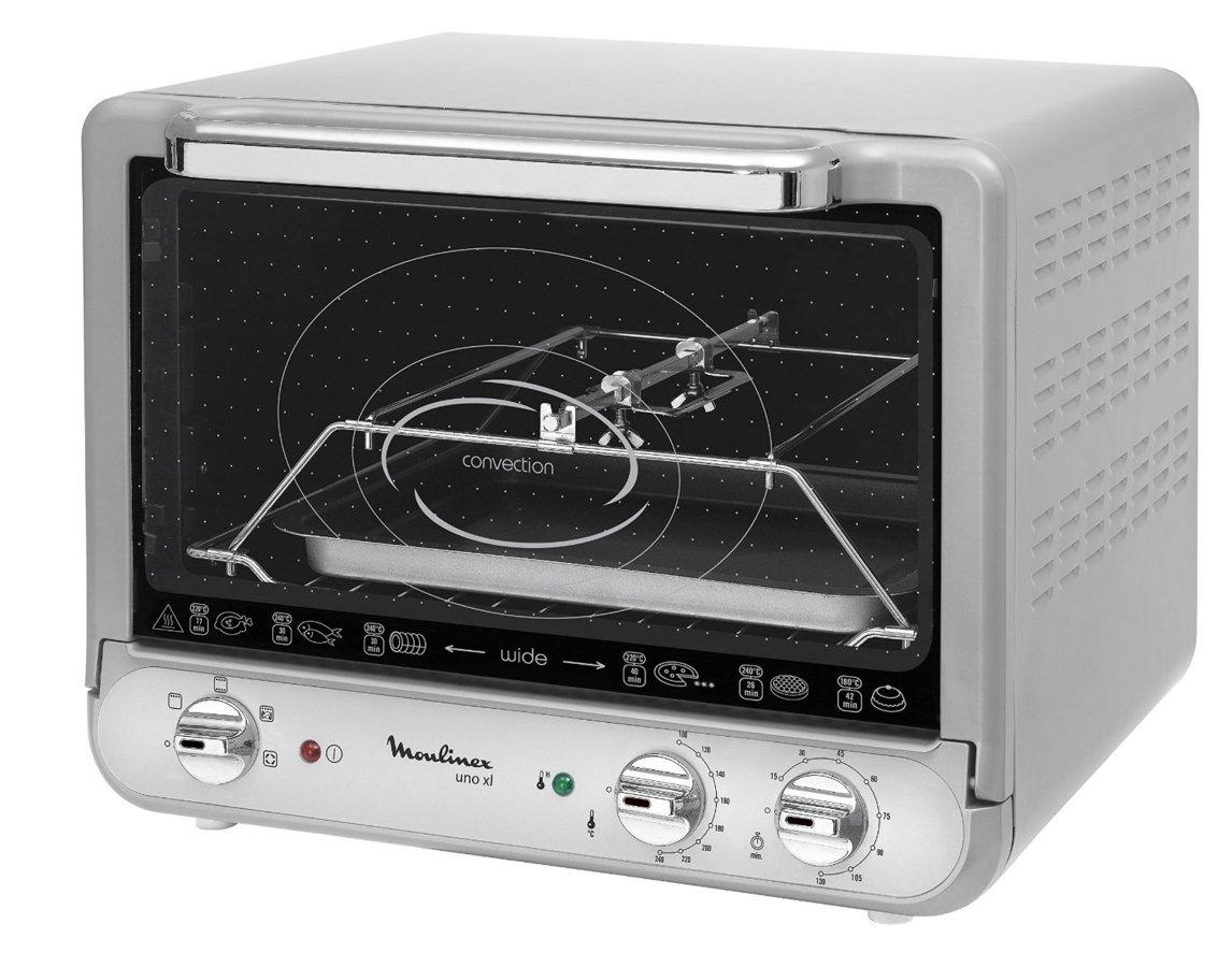 Mini horno - Moulinex OX177230 UNO XL Potencia 2200W, Capacidad 30L, Bandeja y parrilla incluída