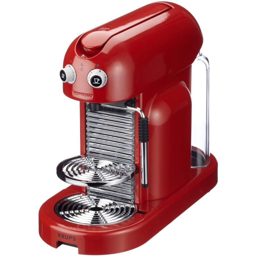 Cafetera de cápsulas Nespresso- Krups XN8006 MAESTRIA ROJA Presión de 19 bares, Automática