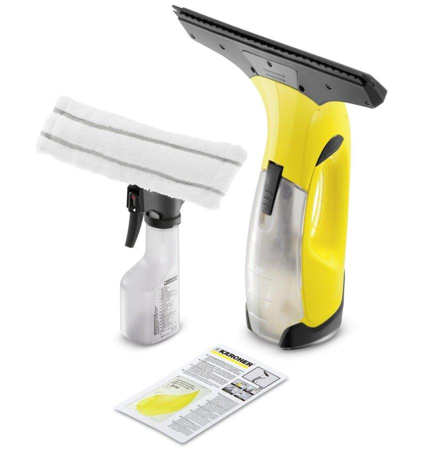 Limpiacristales - Karcher WV 50 Plus Recargable, Especial ventanas y cristales, Batería de litio