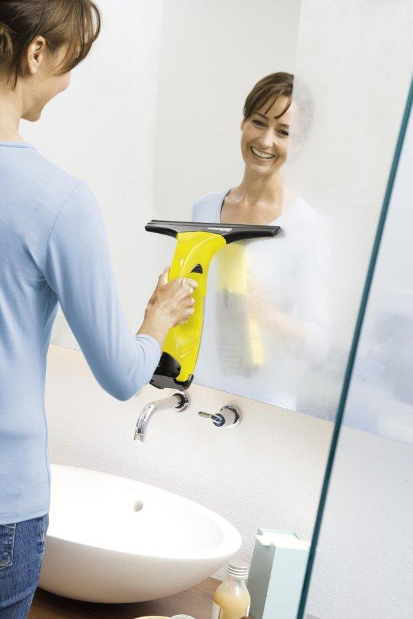 Limpiacristales - Karcher WV 50 Plus Recargable, Especial ventanas y cristales, Batería de litio