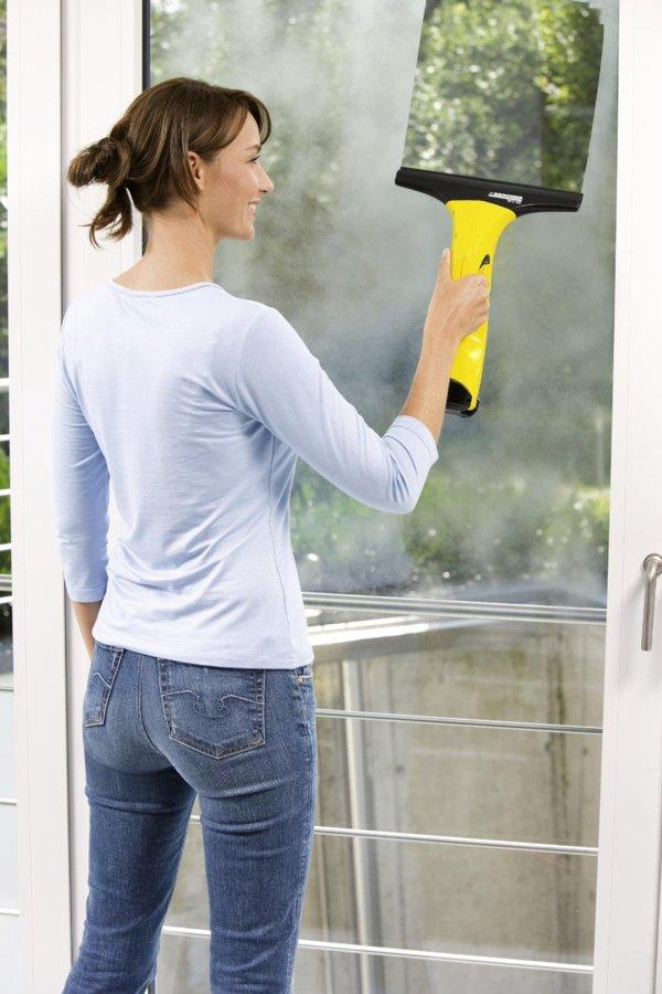 Limpiacristales - Karcher WV 50 Plus Recargable, Especial ventanas y cristales, Batería de litio