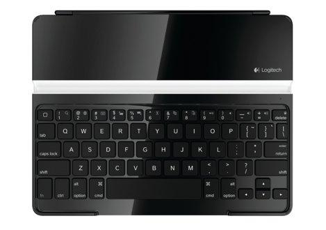 Funda con teclado y función soporte para iPad - Logitech Ultrathin Keyboard Cover, en negro