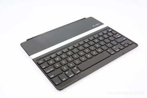 Funda con teclado y función soporte para iPad - Logitech Ultrathin Keyboard Cover, en negro