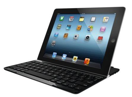 Funda con teclado y función soporte para iPad - Logitech Ultrathin Keyboard Cover, en negro
