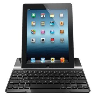 Funda con teclado y función soporte para iPad - Logitech Ultrathin Keyboard Cover, en negro
