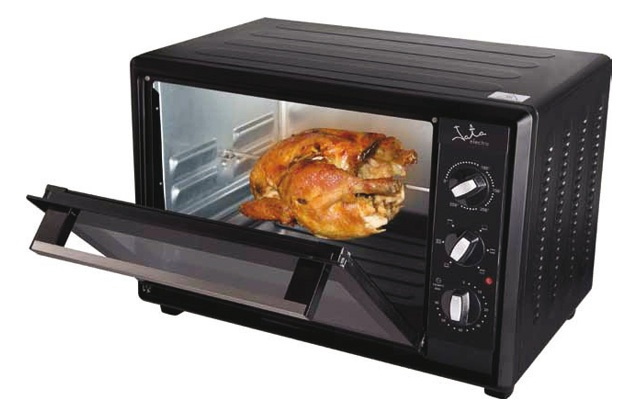 Mini horno - Jata HN535A Potencia 1500W, Capacidad 35L, Temporizador de 60min, Termostato regulable