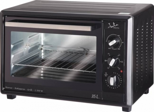 Mini horno - Jata HN535A Potencia 1500W, Capacidad 35L, Temporizador de 60min, Termostato regulable