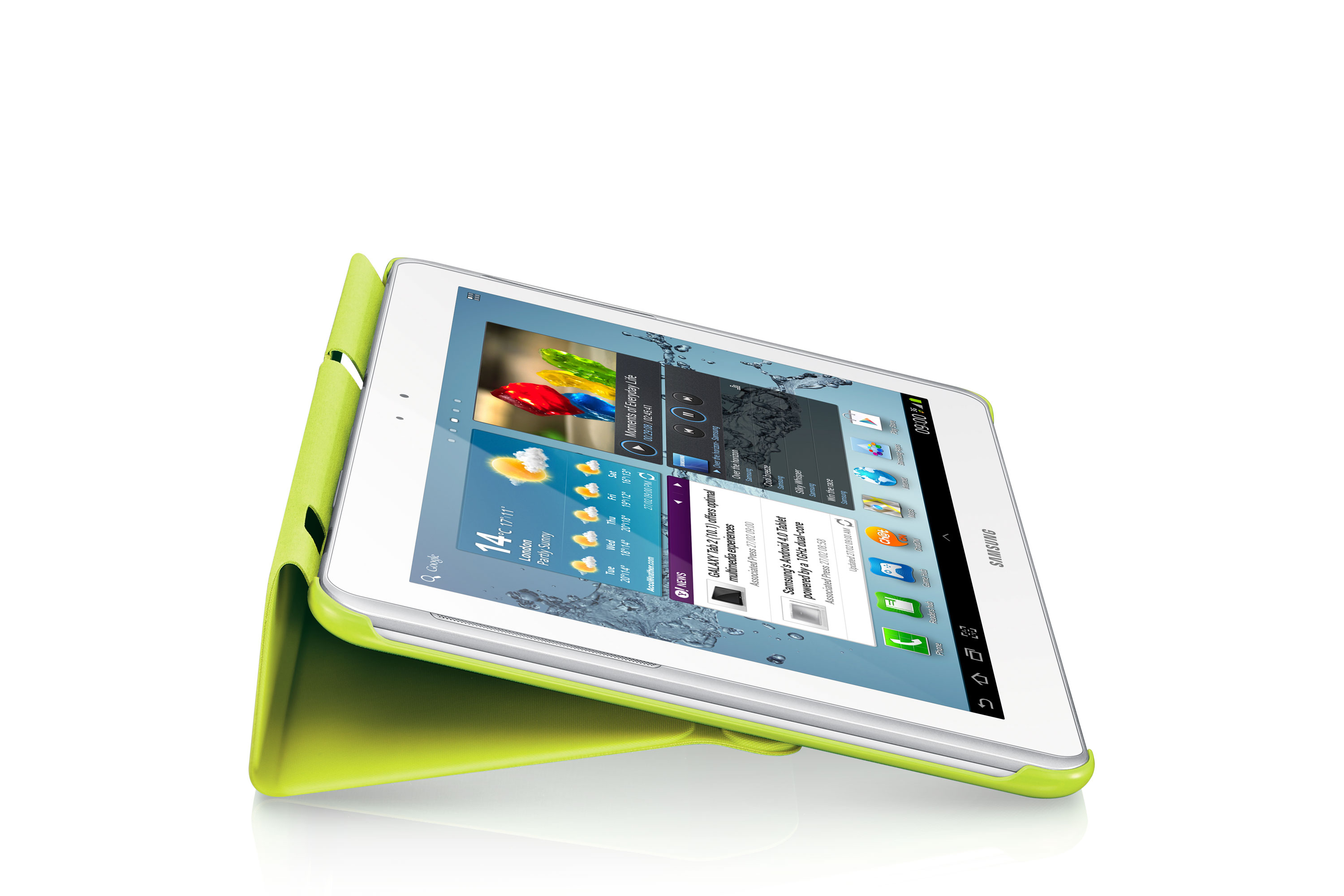 Funda para Galaxy Tab 2 de 10.1 pulgadas - Samsung Book Cover, soporte, color verde