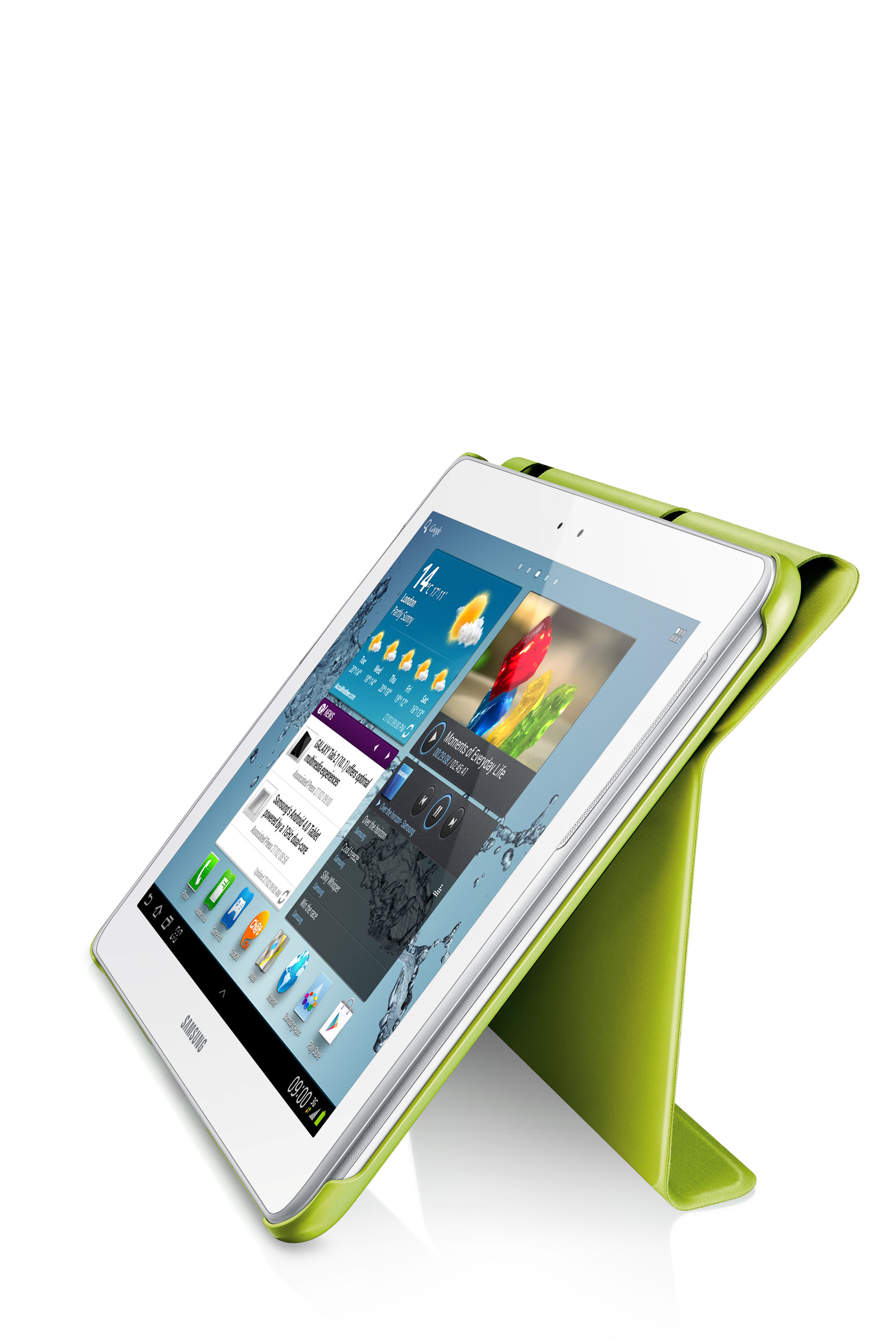 Funda para Galaxy Tab 2 de 10.1 pulgadas - Samsung Book Cover, soporte, color verde