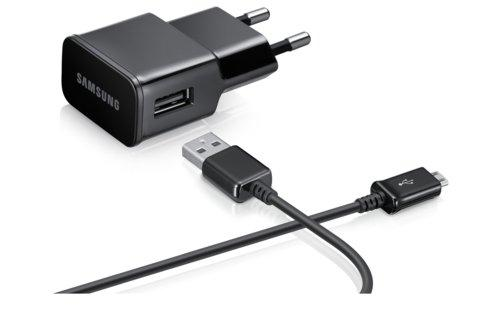 Cargador USB - Samsung ETA-U90EBEPGWW para Tablet o Smartphone, en negro