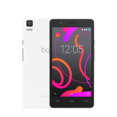 Móvil - BQ Aquaris E5s, Dual SIM, 16GB, pantalla HD 5", Quad-Core, blanco