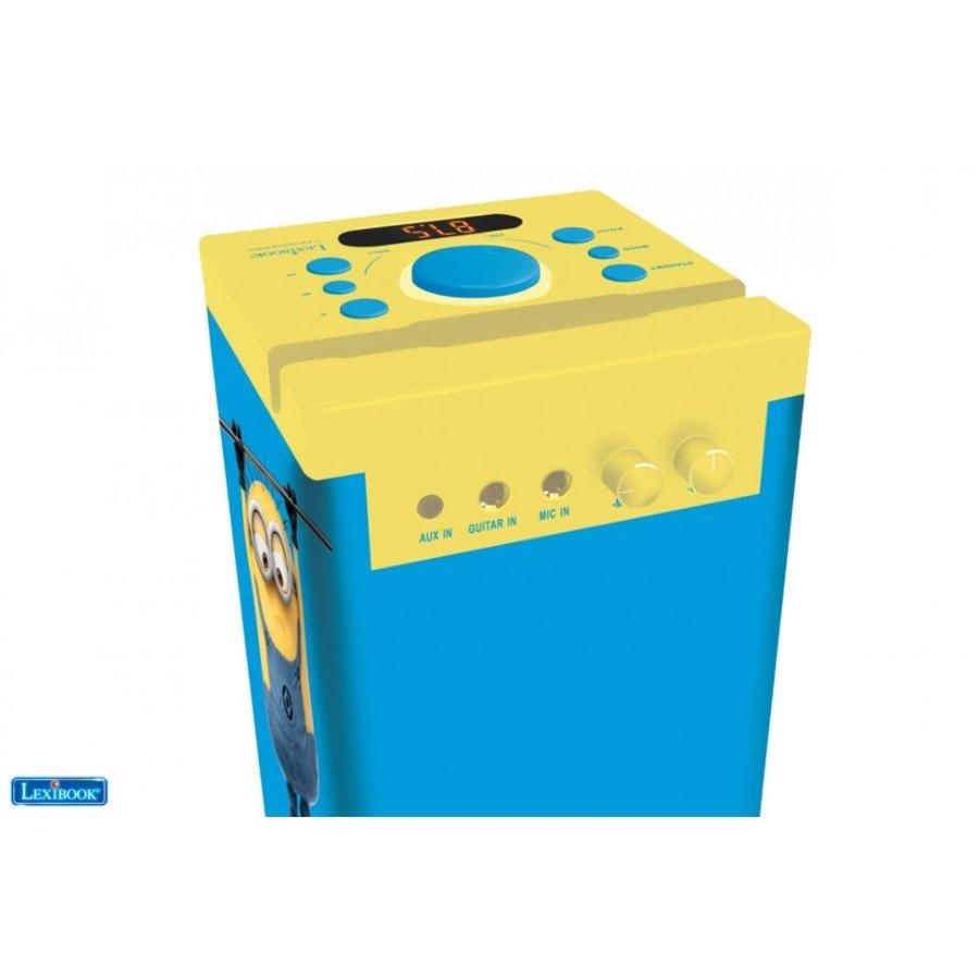 Torre de sonido con Karaoke - Lexibook K8050DES, Minions, Bluetooth, Micro incluido