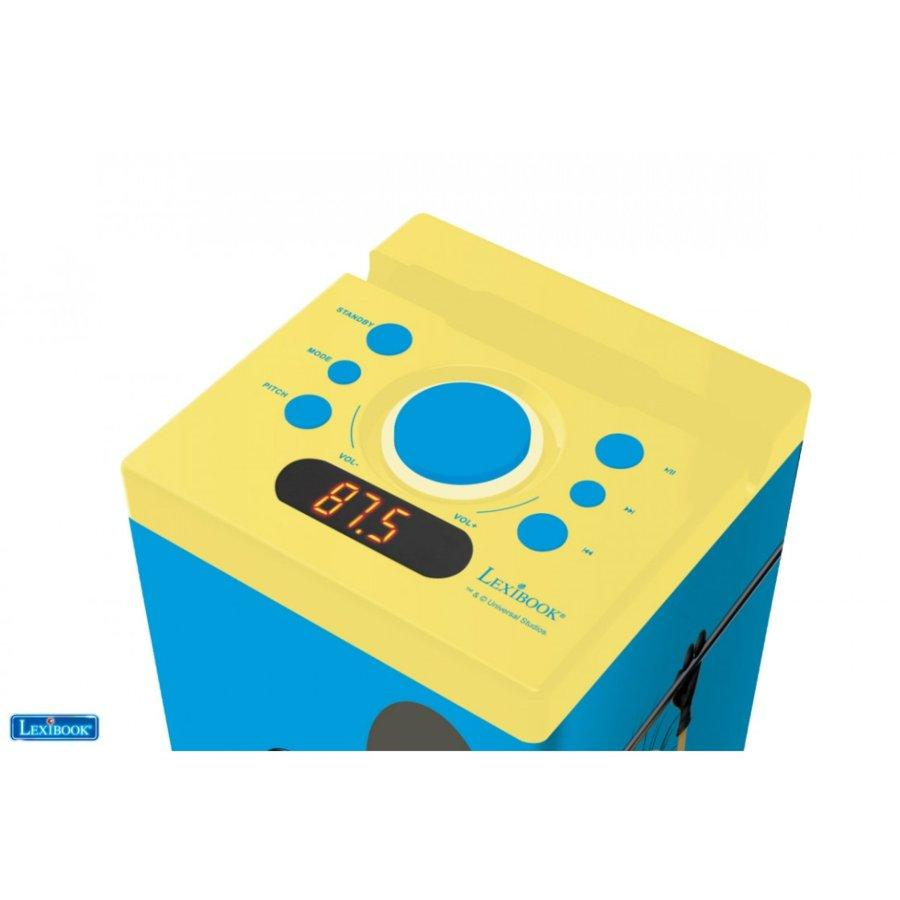 Torre de sonido con Karaoke - Lexibook K8050DES, Minions, Bluetooth, Micro incluido