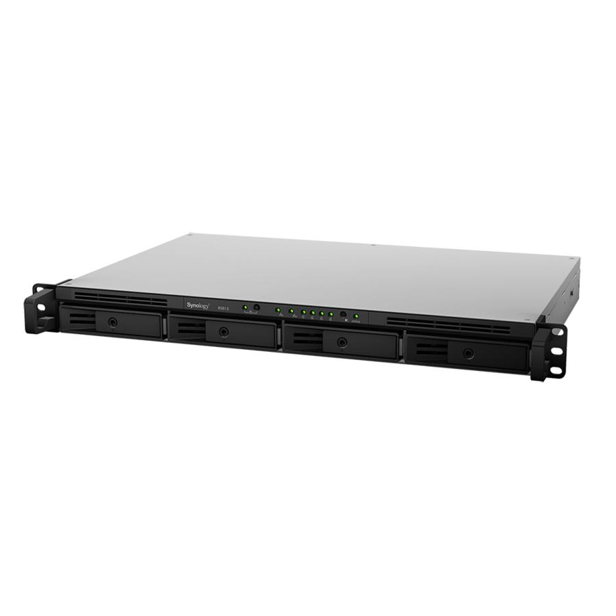 Servidor NAS - Synology RackStation RS815 Bastidor (1U) Ethernet Negro, Plata